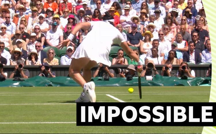  Wimbledon 2022: Watch Ons Jabeur hit 'impossible' shot against Atjana Maria's