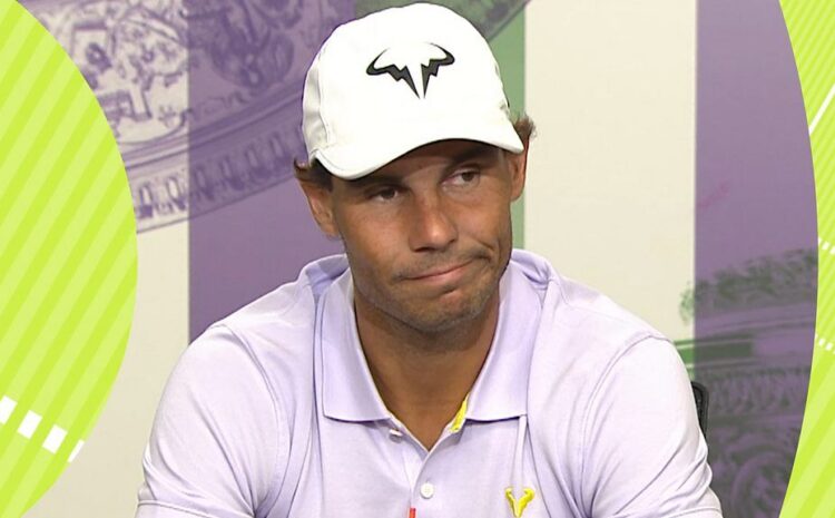  Wimbledon 2022: Rafael Nadal withdraws from the competition due to an abdominal injury.