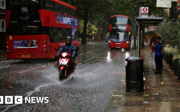  UK weather: Storms and rain bring flash floods to southern England