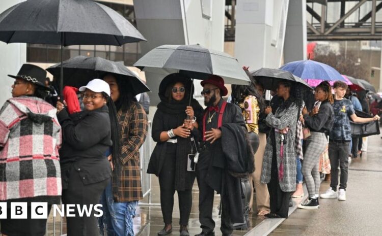  Takeoff: Drake and Justin Bieber join fans at Atlanta service for Migos rapper