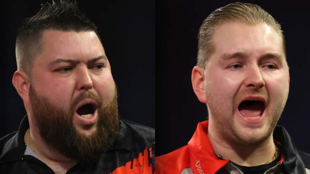  World Darts Championship: Michael Smith and Dimitri van den Bergh into semi-finals