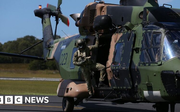  Australia helicopter crash: Four military aircrew missing