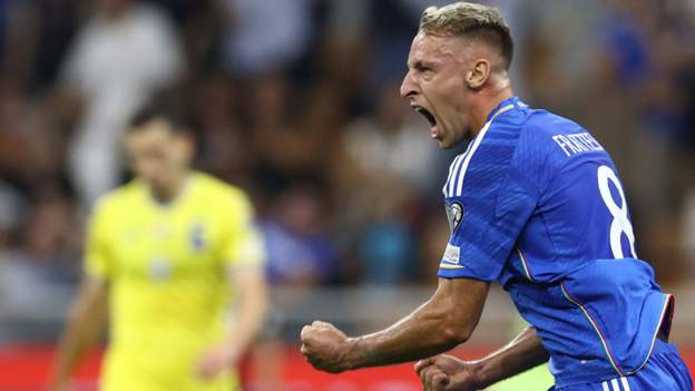  Italy 2-1 Ukraine: Davide Frattesi double secures crucial win for hosts in Euro 2024 qualifying