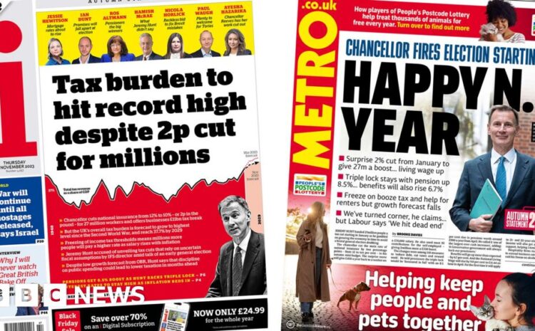  Newspaper headlines: ‘Happy N.I. Year’ but ‘tax burden to hit record high’