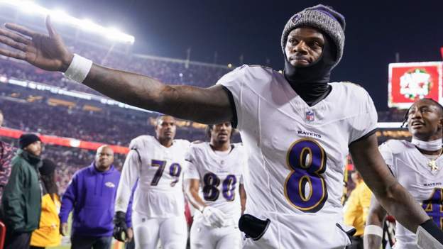  Christmas Day NFL results & review: Ravens dominate 49ers, Raiders stun Chiefs & Eagles beat Giants