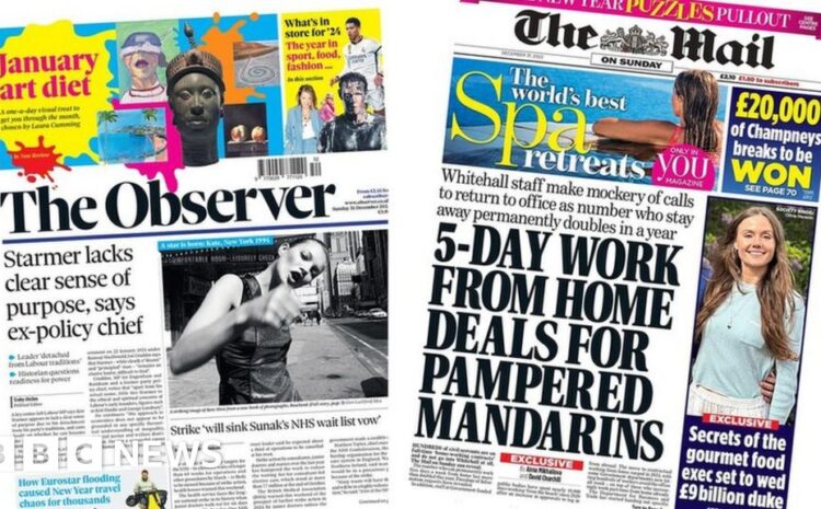  Newspaper headlines: Politics, parties and the monarchy – the last front pages of the year