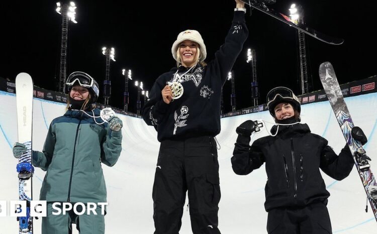  X Games: Britain’s Zoe Atkin claims Ski Superpipe silver as Gu wins in Colorado