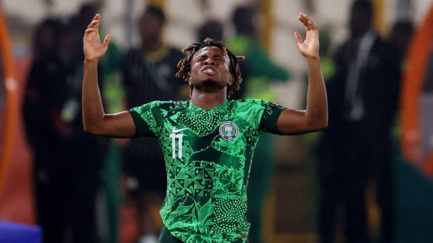  Afcon 2023: Nigeria 1-1 South Africa (aet, 4-2 on pens)