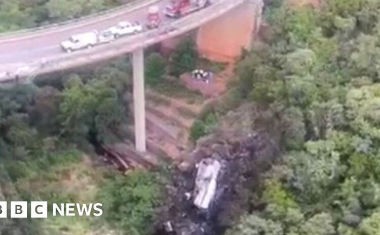  Bus plunges off South Africa bridge, killing 45 